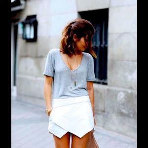 Zara Gray Envelope Skort